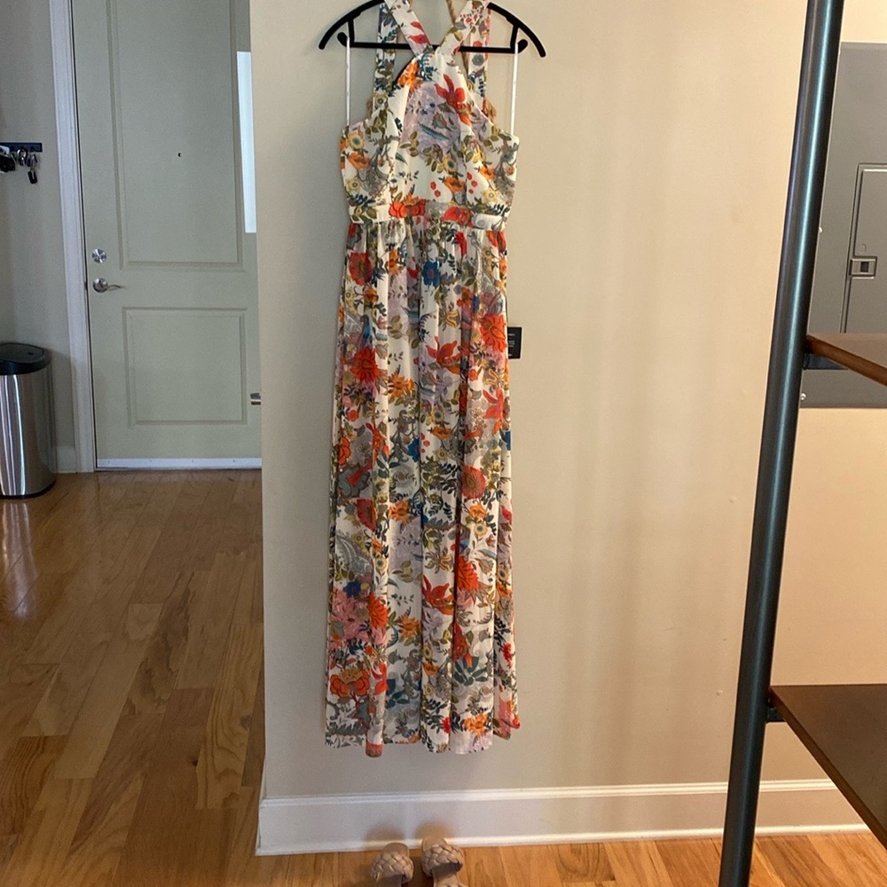 NWT Beautiful Lulu’s Floral Party Garden Wedding Guest Dress Size L